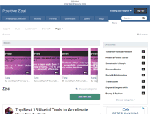Tablet Screenshot of positivezeal.com